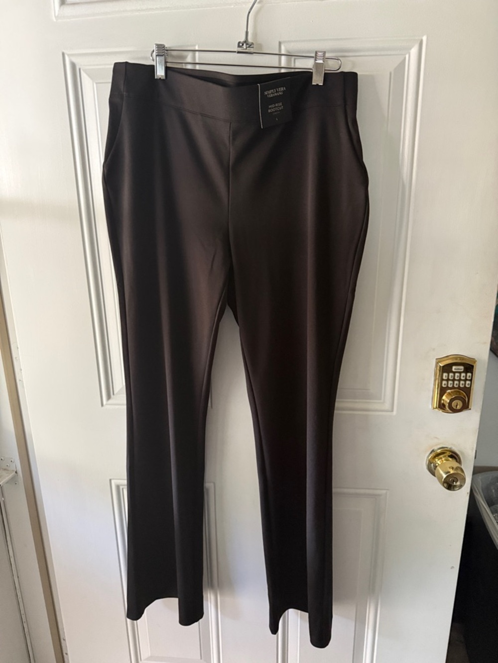 Simply Vera Vera Wang Black Bootcut Dress Pants